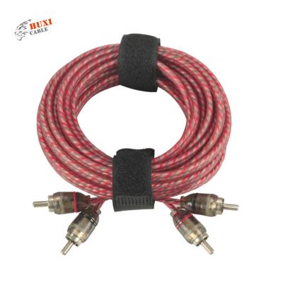 China DVD Player Shielded RCA Transparent Cable Audio Video Cable For Home And Car for sale