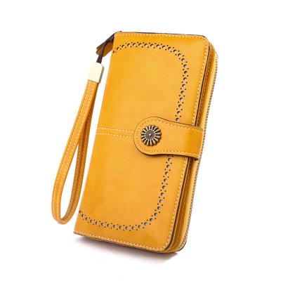 China Chiyo Women's RFID Wallet PU Clutch Wallet Card Holder Ladies Purse Blocking Leather Organizer for sale