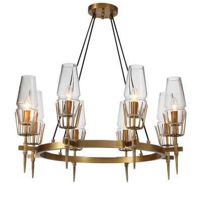 China Modern simple post-modern creative light lamp bedroom villa dining room chandelier luxury living room lamp for sale