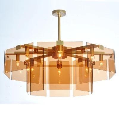 China Crystal Lighting New Nordic Lighting Chandelier Glass Villa Chandelier 2020 Luxury New Living Room Lighting for sale