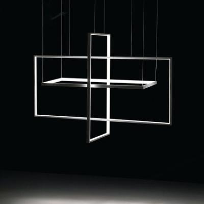 China Modern Light Luxury Geometric Modern Minimalist Dining Room Lamps Living Room Chandelier Art Lamps Nordic Lighting for sale