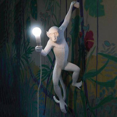 China Nordic American Retro Industrial Style Art Monkey Wall Lamp Decorative Pendant Lamp for sale