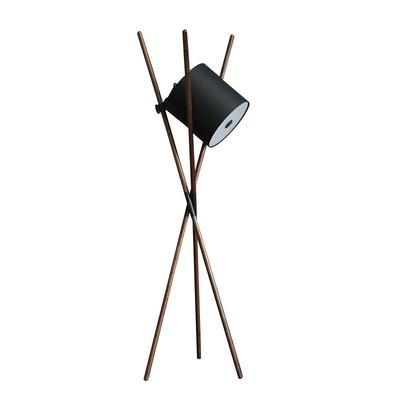 China 2019 New Retro Wooden Tripod Modern Designers Room Decoration Model Floor Lamp for sale