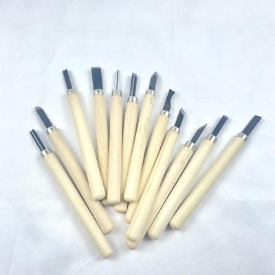 China 12pcs Chisel Set Chisel Cutting Tools SKS7 Wood Cutting Tools Knife Kit For Woodworking for sale