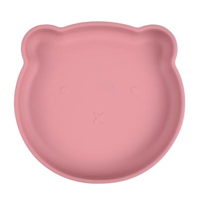 China Soft Silicone Baby Suction Cup BPA Free Tableware Kids Food Feeding Dish for sale