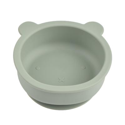 China Silicone Baby Feeding Cup BPA Free Tableware BPA Free Kids Food Feeding Bowl for sale