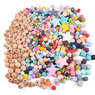 China Teething Jewelry Beads BPA Free Baby Chew Teething Toys Jewelry Bead Necklace Accessoriestoy Silicone Chewable Nurturing Teether For Jewelry for sale