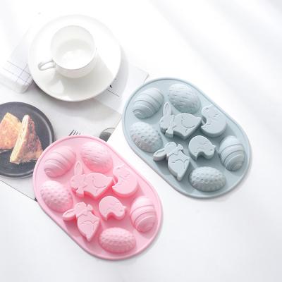 China Oven Safe Many Shapes Silicone Viable Soap Mold Funny Easter Egg Cake Baking Mold For Pudding for sale