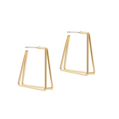 China BOHEMIA Alloy Extremely Simple Geometric Hollow Line Dangle Earrings Jewelry for sale