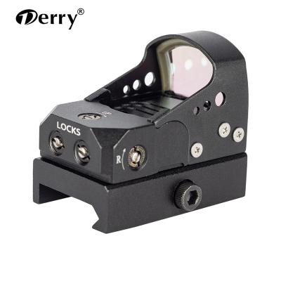 China Derry Optics 1 x 17 x 24 Millimeter Red Dot Sight Tactical 6 MOA Compact Reflex Sight Scope DE1316 for sale