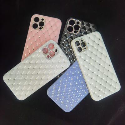 China Top Supplier Shockproof Diamond Camera Protection With Microfiber Fabric TPU Soft Cell Phone Back Cover Mobile Case For Iphone 13 mini for sale