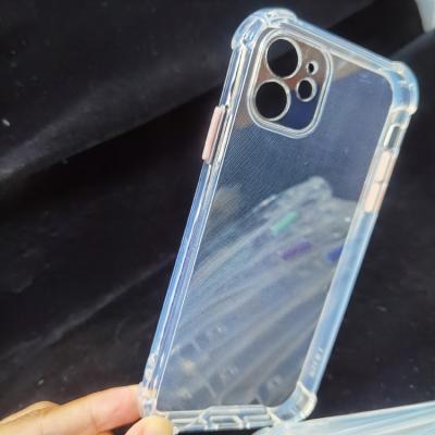 China 2.0mm Armor Colorful Buttons Shockproof Bumper Luxury Free Space Transparent Mobile Phone Cover Case For Redmi 9C for sale