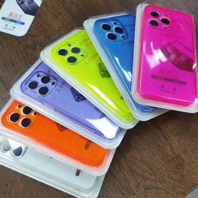 China Beautiful Colorful Shockproof Fashion Camera Hole Protector 2.0mm Soft TPU Cell Phone Cover Transparent Case For Redmi 9A for sale