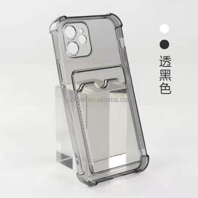 China Shockproof Transparent Soft TPU Products Shockproof Airbag 1.5mm Accessories Card Slot Mobile Phone Cover Case For Samsung Galaxy A02S for sale