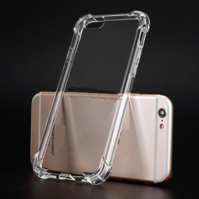 China Clear Soft Case 1.0mm Transparent Airbag Cell Phone Back Cover Shockproof Eco-friendly Anti-Knock Silicone TPU For Iphone 4 4g 4s for sale