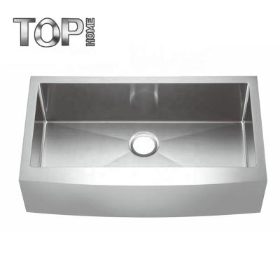 China Without Faucet Factory Stainless Steel Apron Handmade Family Kitchen Sinks for sale