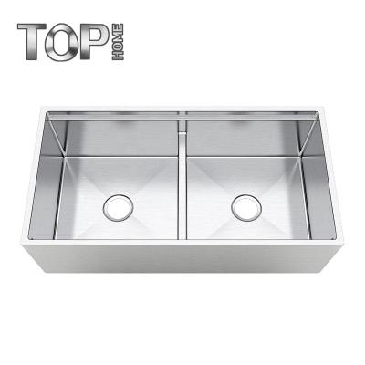 China Without Faucet High Grade Stainless Steel Double Bowl Utility Kitchen Sink for sale