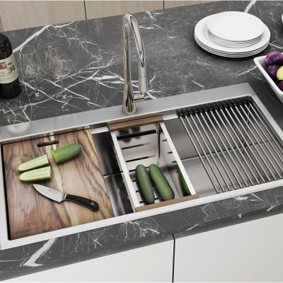 China Without Faucet Tophome Stainless Steel Handcrafted Kitchen Sink for sale