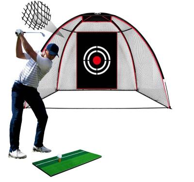 China Golf Practice Chipping Net 10' x 7' Golf Hitting Net With Target Golf Practice Net Professional Golf Net for sale