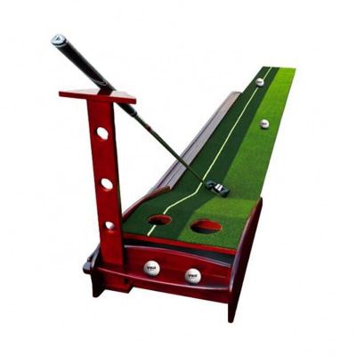 China Indoor Trainer Training Practice Mat Wood Golf Putting Green Factory Golf Putting Green for sale