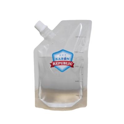 China Custom Printing Food Grade Reusable Spout Liquid Pouch Recyclable Bags Baby Food Packaging Pouch à venda