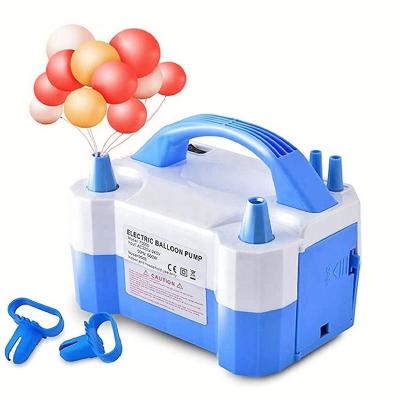 China Promotional Toy Powerful 600W Electric Balloon Inflator Pump, Portable Double Nozzle Electric Balloon Blower for Party, Wedding, Birthday for sale