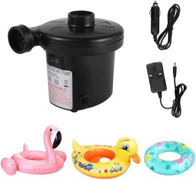 China Family Houses Mini Electric Air Pump/D.C 12V/Electric Airbag Pump with 3 Nozzles for Air Mattress, Swimming Ring, Inflatable Toy for sale