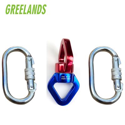 China For Rock Climbing Heavy Duty Swivel Snap Hook, Carabiner With Swivel, Hold Up 2500 Pounds for sale