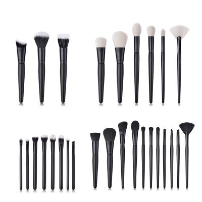 China Angular Blush Customized 3pcs/6pcs/8pcs/11pcs Makeup Tools Brush Eye Set Eyeshadow Straight Shape Handle Makeup Brushes for sale