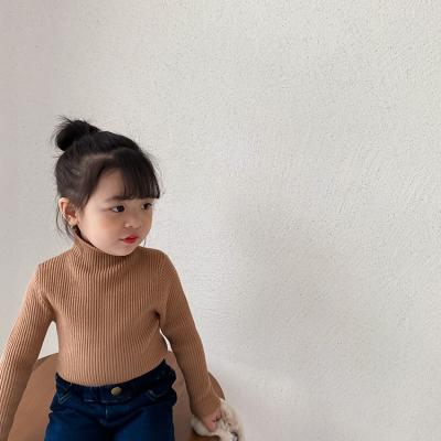 China Anti-pilling Baby Winter Turtle Neck Sweater Clothes Children Clothing Sweater Knitted Solid Kids Sweaters for sale