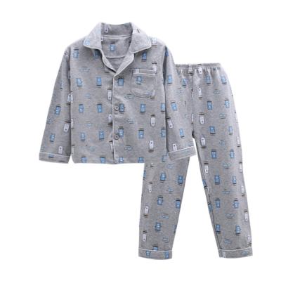 China Breathable newest cheap kids pajamas boys sleepwear boys children's clothing manufacturers for sale