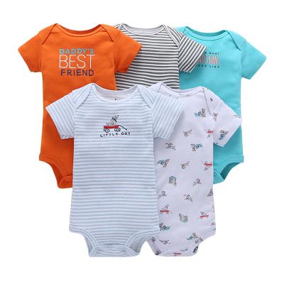 China Newborn baby clothes babi onesie items girl boy jumpsuits ropa Para bebes romper pajamas 10% discount 5 pcs kids breathable clothing for sale