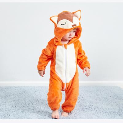 China Warm Soft Thickening Fluffy Animal Made Breathable Practical Factory Clothes Baby Rompers for sale