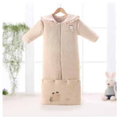 China High Quality Antibacterial Newborn Baby Sleeping Bag Cotton Kids Organic Long Sleeve Sleeping Bag for sale