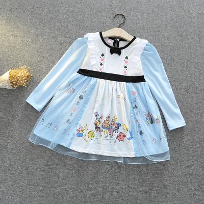 China Dresso-neck 2021 new style anti-static dresses girls princesses dress children's clothing dress for children for sale