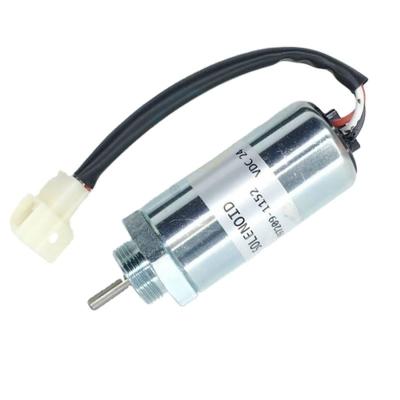 China For Hitachi MV2-40 EX4U Excavator Replacement 24V Cut Off Fuel Shutoff Solenoid MV2-40 897209-1152 For Hitachi MV2-40 EX4U Excavator for sale