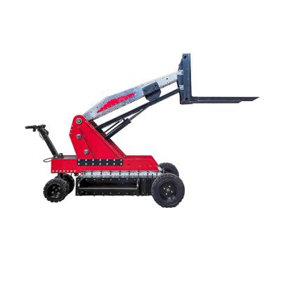 China Hotels Wholesale Lift Pallet Truck with Flexible Crank Arm Self Propelled Arm Rotation Drum Pusher Electric Hydraulic Forklift for sale