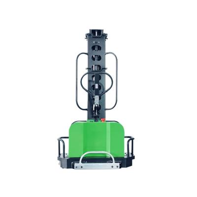 China Portable Electric Reach Forklift Pallet Hotels 900kg Stacker Self Loading Stacker for sale