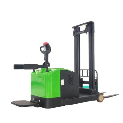 China Hotels 900 Kg Transport Stacker Handling Equipment Forklift Stacker Reach Pallet Walkie for sale