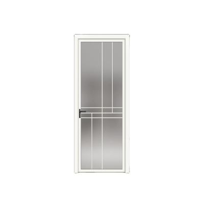 China Manufacturers Waterproof Double Glass Toilet Glass White Aluminum Bathroom Doors for sale