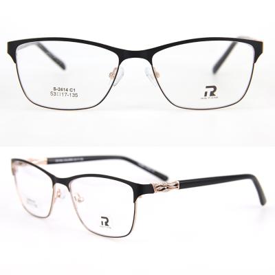 China Classic Butterfly Two Tone Diamond Acetate Temple Elegant Optical Frames For Woman for sale