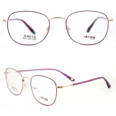 China Wholesale High Quality Classic Metal Stainless Steel Optical Frame For Women for sale