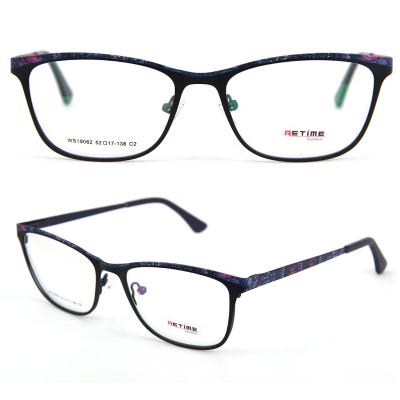 China Wholesale Vintage Two Tone Color Vintage Stainless Steel Best New Design Clear Glasses Frames for sale