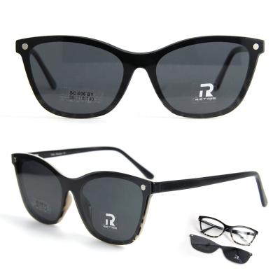 China Plastic Trendy Fashion Sunglasses Clip On Frames Sunglasses for sale