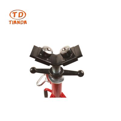 China Hardware Tools TIAN DA Hot Sale Pipe Jack Stand With Pipe Height 28-52IN Adjustable Legs Transfer 2-Ball V-Head And Folding Stand for sale