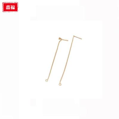 China New Super Long Snap Tassel Beaded Earrings Personality All-match 925 Silver Jewelry Earring Accessories 4cm*1cm*0.8cm for sale