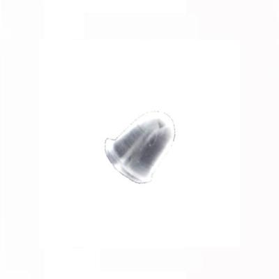 China 2022 New Transparent Soft Rubber Cylindrical Earring Findings Ear Plugs Environmental Protection Ear Cap Earring Findings 4cm*1cm*0.8cm for sale