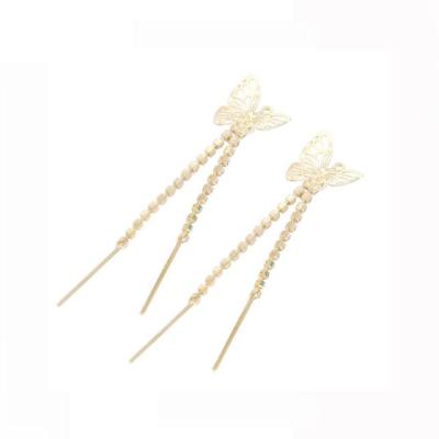 China S925 Sterling Silver Leaf Tassel Ear Line Long Earrings For Line Tassel Jewelry Ear Hook Ear Accessories 4cm*1cm*0.8cm for sale