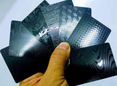 China Patterned / Textured Card Lamination Steel Plate Custom Size 0.8mm Thick for sale