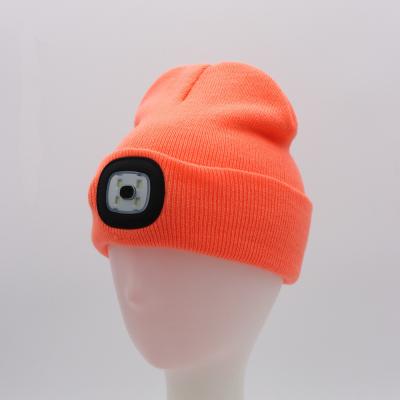 China COMMON Led Thermal Hat Unique Kids Knitted Led Lighting Beanie Hat Winter Hat With Led Light For Kids for sale